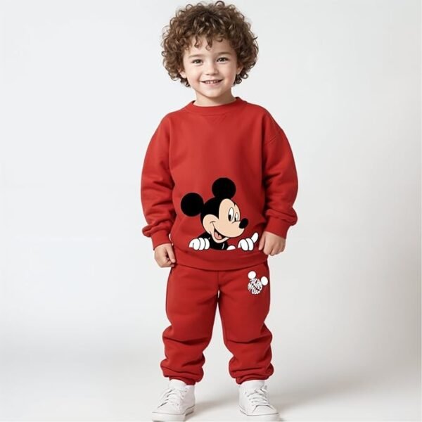 Tiny Trail Set Mickey cotton Kids Coords matching Tshirt and pant set with character print - Image 3