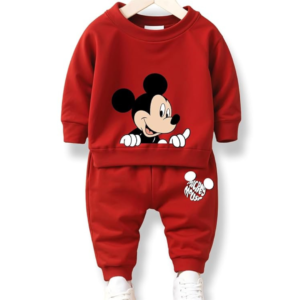 Tiny Trail Set Mickey cotton Kids Coords matching Tshirt and pant set with character print