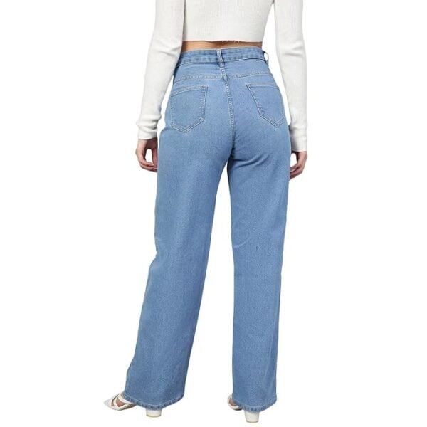 BloomFlex Jeans Womens High Rise Cotton Lycra Solid Jeans - Image 2