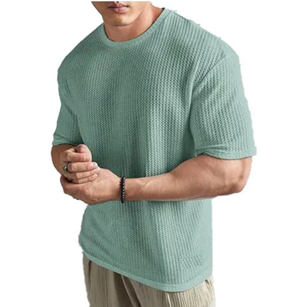 NETCLICK®Mens Dotted Unique Design Oversized Tshirt for Men - Round Neck Loose Fit Drop Shoulder Mens T-Shirt