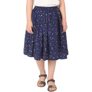 LabelLuxe Skirt Baby- Girl's Kid's Casual Wear Skirts Color Nevi Blue with White Star