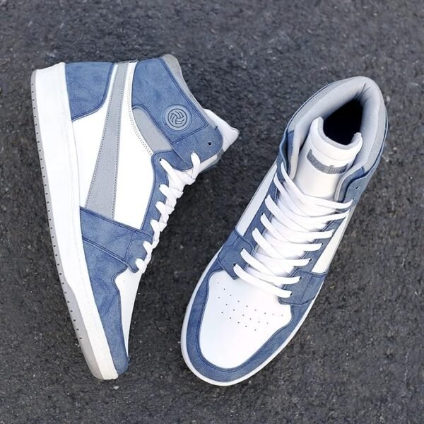 StreetEdge Kicks Men's Fashion Sneakers Lace-Up Trainers Basketball Style Walking Shoes - Image 3
