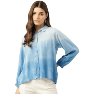 StreetLuxe Shirt Tie-Dye Rayon Loose Fit Formal/Casual Loosefit Shirts