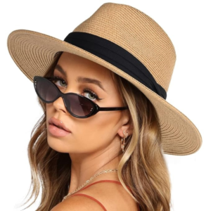SoléShade Hat Straw Hat for Women Stylish, Wide Brim Womens Hat, Sun Hats for Women, Vintage Women Hat for Sun