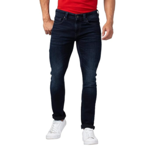 MonoFit Jeans Men Dark Blue Cotton Slim Fit Narrow Length Jeans