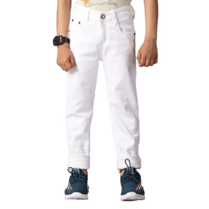 MiniRush Jeans Boys Jeans Stretchable Denim Fabric Regular Fit Button with Fly Zip