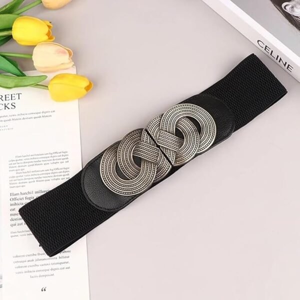 CurveCinch Belt Fashion 2pcs Combo Waist Belts for Women and Girls | Stylish Belts for Dresses Jeans Saree - Image 2